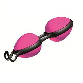 Boules vaginales roses en Silikomed avec cordon d'extraction, pour renforcement pelvien et incontinence post-partum.