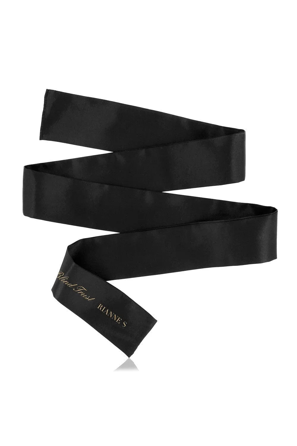 Bandeau en soie noire RIANNE S, élégant et sensuel, pour éveiller les sens, inclus dans la box érotique trilogie Anna.