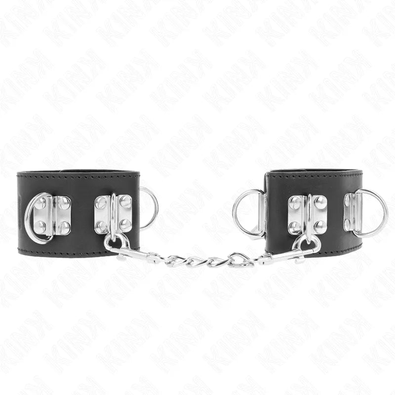 Bracelets BDSM cuir véritable qualité supérieure confort sécurité ajustable résistant élégant minimaliste décoratif anneaux métal nylon vegan coloré finition sophistiquée