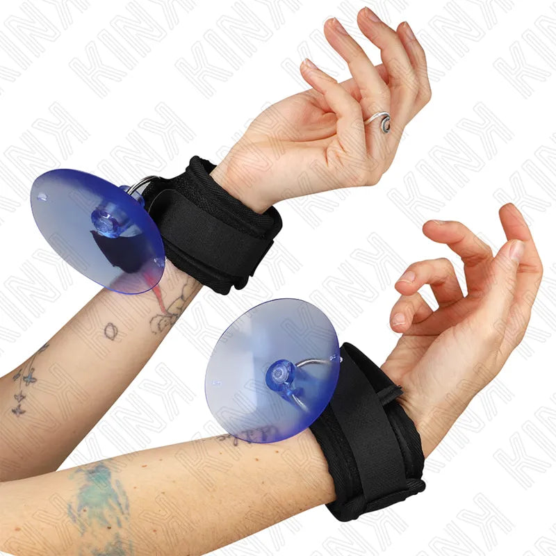 bracelets BDSM cuir végétalien rembourré confort réglable ajustable boucles métalliques sécurité maintien durable écologique style polyvalent