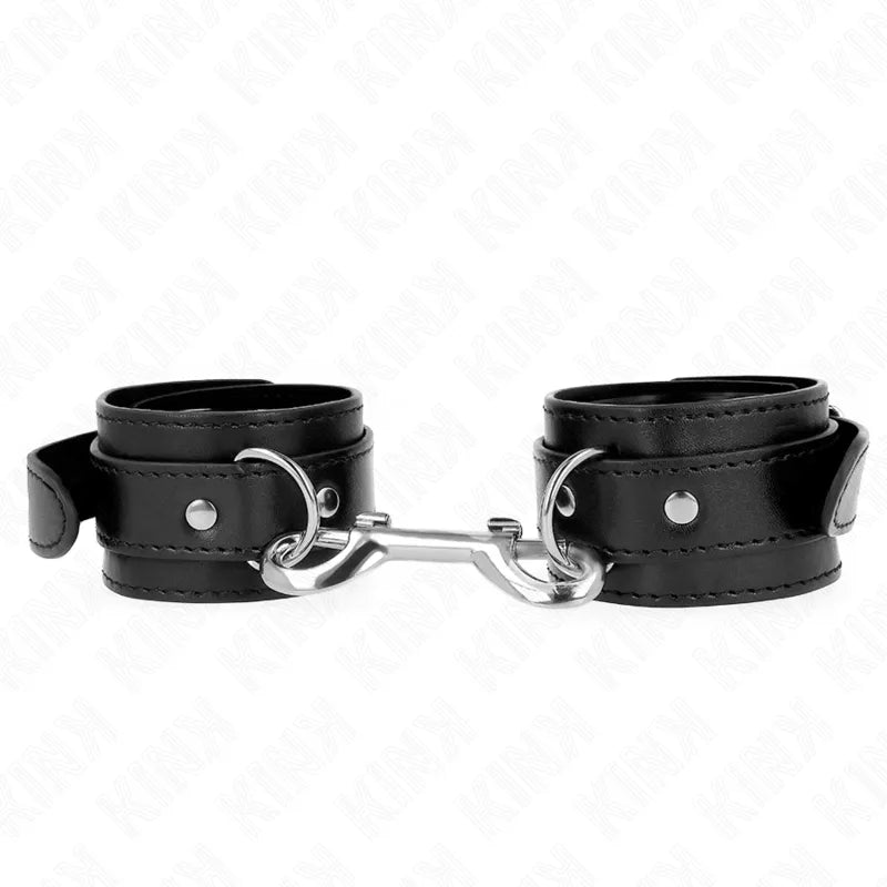 Bracelets BDSM cuir végétalien confort sécurisé ajustable durable élégant raffiné fermeture robuste entretien facile couleurs variétés débutant confirmé éthique