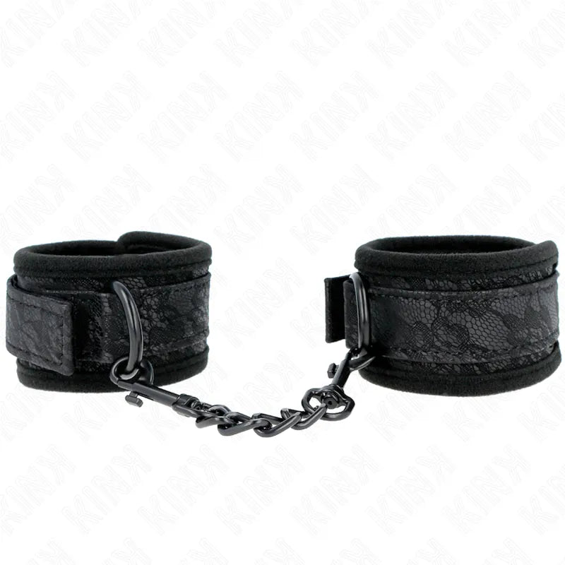 Bracelets BDSM cuir véritable rembourrage moelleux boucles métalliques réglables sécurité confort durable élégant raffiné contrôle ajustement précis finition coloris