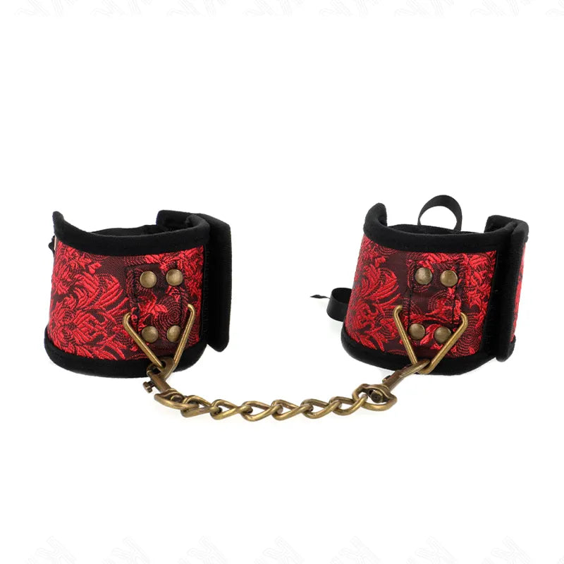 bracelets BDSM cuir véritable durable élégant robuste confortable réglable sécurisé boucles résistants couleurs noir rouge marron esthétique ergonomique luxe