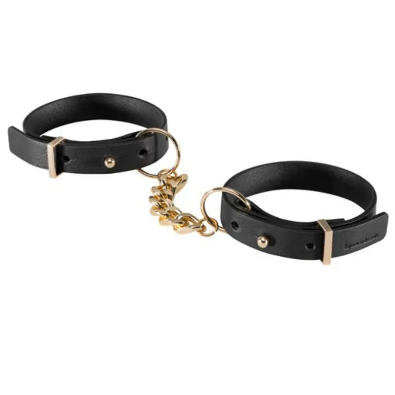 bracelets menottes végétaliens réglables recyclés polyuréthane mode BDSM élégants audacieux sensuels contemporains unisexe durables bijoux Indiscrets