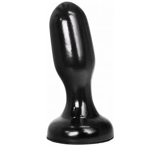 Bouchon anal noir doux, forme ergonomique, PVC imperméable, insertion facile, compatible lubrifiants eau/silicone.