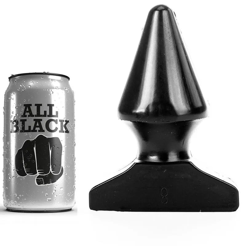 bouchon anal conique noir débutant confirmé hypoallergénique sans phtalates imperméable compatible lubrifiant silicone eau nettoyable étui protection