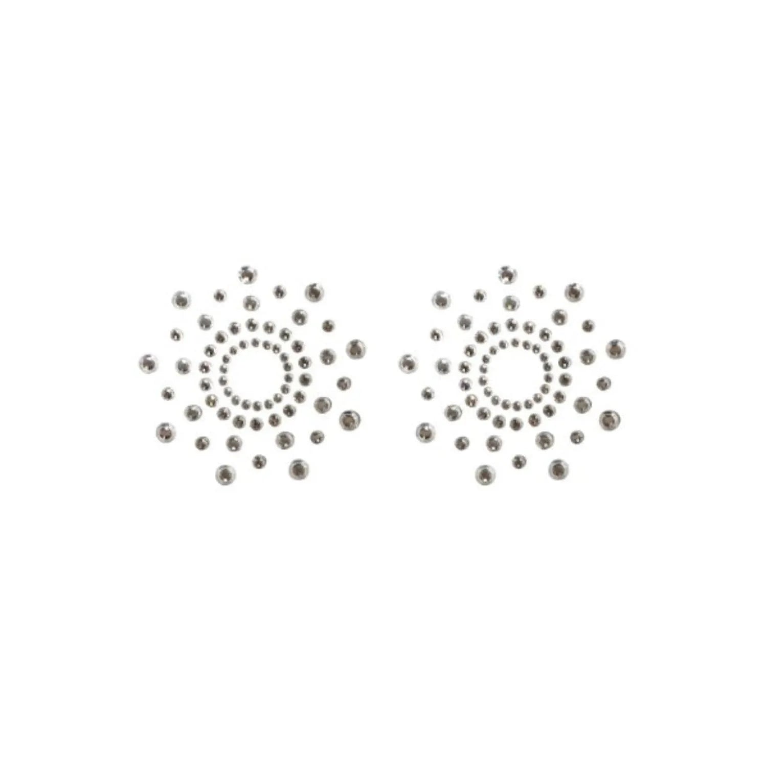 cachetétons adhésifs réutilisables strass blancs scintillants élégants confortables durables PETP acrylique hypoallergéniques adhérence fiable faciles appliquer retirer sansrésidus