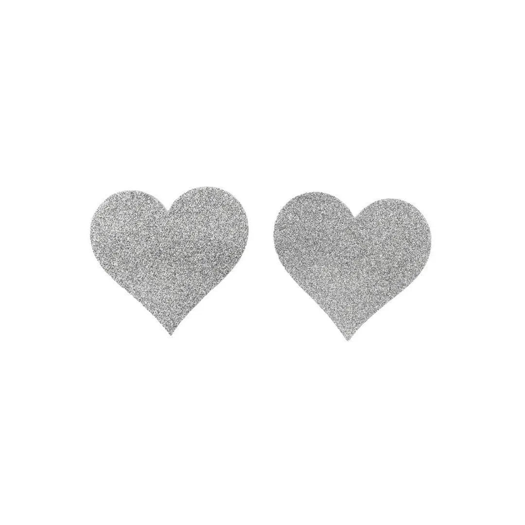 cache tetons coeur blanc paillettes glamour discret confortable adhesif hypoallergénique invisible pose facile retrait durable romantique silhouette lingerie
