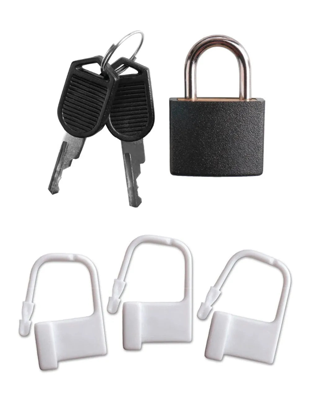 Cage de chasteté en silicone et acier avec cadenas, anneau pénien réglable, sécurité et discrétion, 3 cadenas inclus.