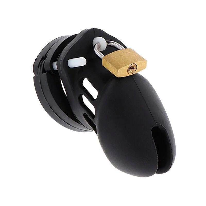 cage chasteté silicone ajustable sécurisée confortable discrète réglable hypoallergénique douceur ergonomique verrouillage sécurisé portable invisible taille adaptable haute qualité
