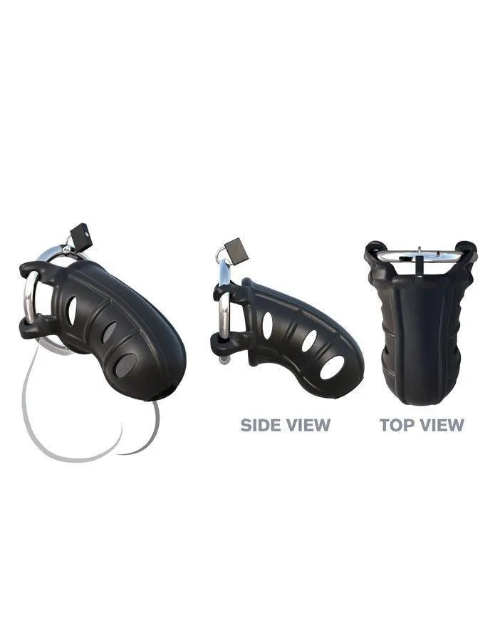 cage chasteté silicone ventilée confortable sécurisée sansphtalate légère flexible aération hygiène anneau réglable inoxydable discrète