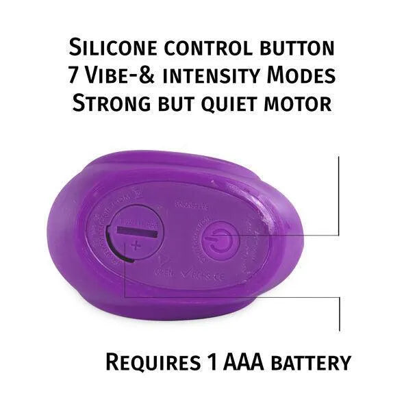 Canard vibromasseur violet étanche, compact, 7 modes, puissant et silencieux, idéal bain et détente ciblée.