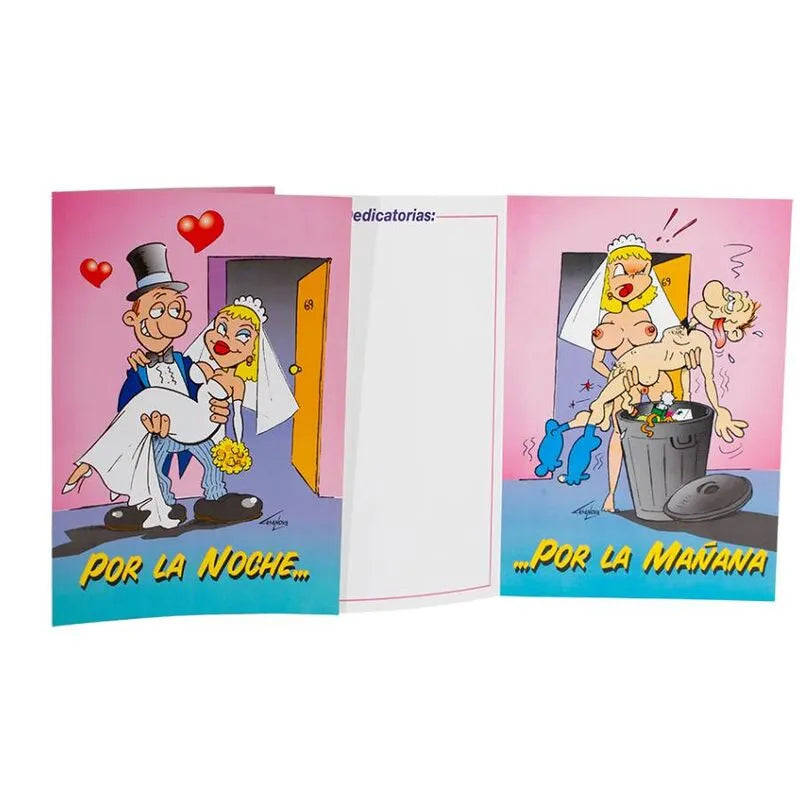 carte vœux érotique espagnole événementielle humoristique sensuelle festive originale artisanale authentique Femarvi Valence cadeau adultes anniversaire enterrement