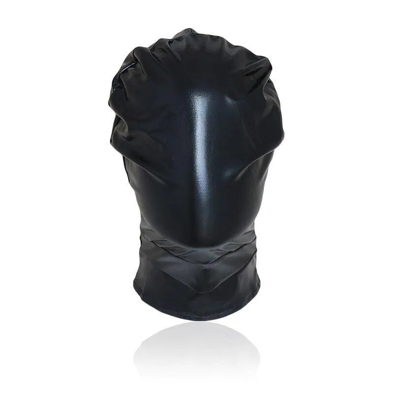 Casquette fétichiste noire en PVC brillant, ajustable et élégante, idéale pour jeux de rôle, style audacieux et sophistiqué.