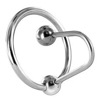 anneau pénien acier inoxydable hypoallergénique tige urétrale dilatatrice stimulation ergonomique confortable sécurisé durable diamètre trente millimètres mise retrait