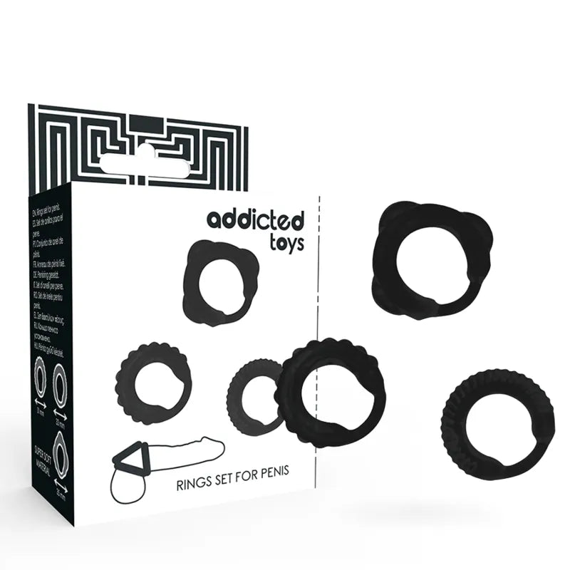 anneau pénien ajustable antiéjaculation maintien antidérapant thermique confortable réglable lot trois tailles 35mm 33mm 31mm performance érections prolongées