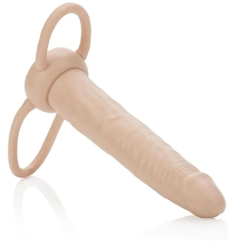 anneau pénien double pénétration élastomère thermoplastique supérieur flexible robuste réaliste mince ergonomique adaptatif support testiculaire stimulation intense confort durabilité dimensions