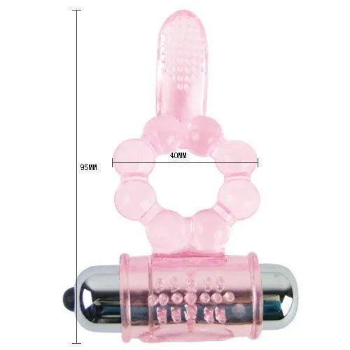 anneau vibrant double stimulation clitoridienne anale dix rythmes vibrations puissantes silicone souple adaptable tailles utilisation simple bouton unique piles incluses