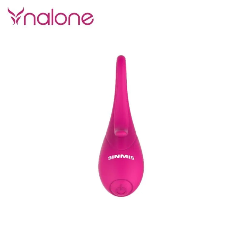 Anneau pénien en silicone rose, submersible, avec moteur puissant pour stimulation érogène, idéal pour couples.