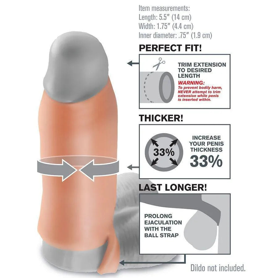 Anneau pénien extensible réaliste beige, ajustable, hypoallergénique, prolonge érection, sans phtalates, avec sangle bille.