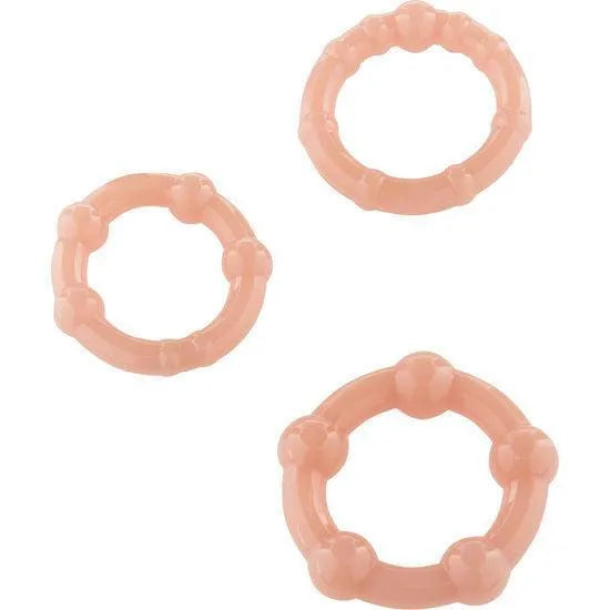 anneaux péniens silicone ajustable trois tailles 21mm 23mm 24mm prolongation érection retardement éjaculation confort extensible réutilisable hygiène