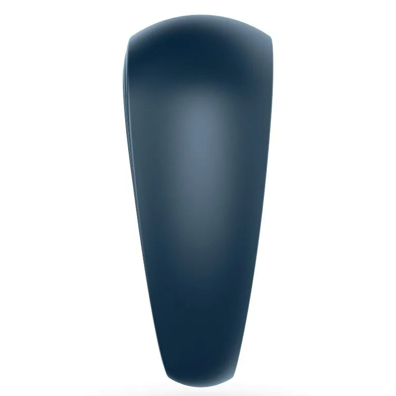 Cockring vibrant bleu en silicone médical, étanche, forme ergonomique, 10 modes de vibration, plaisir couple.