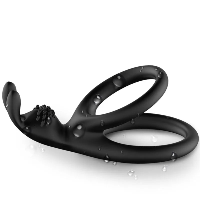 anneau pénien silicone performant Armony ergonomique médical prestige hypoallergénique souple maintien serrage multidirectionnel double extensible stimulation clitoridienne discret compact