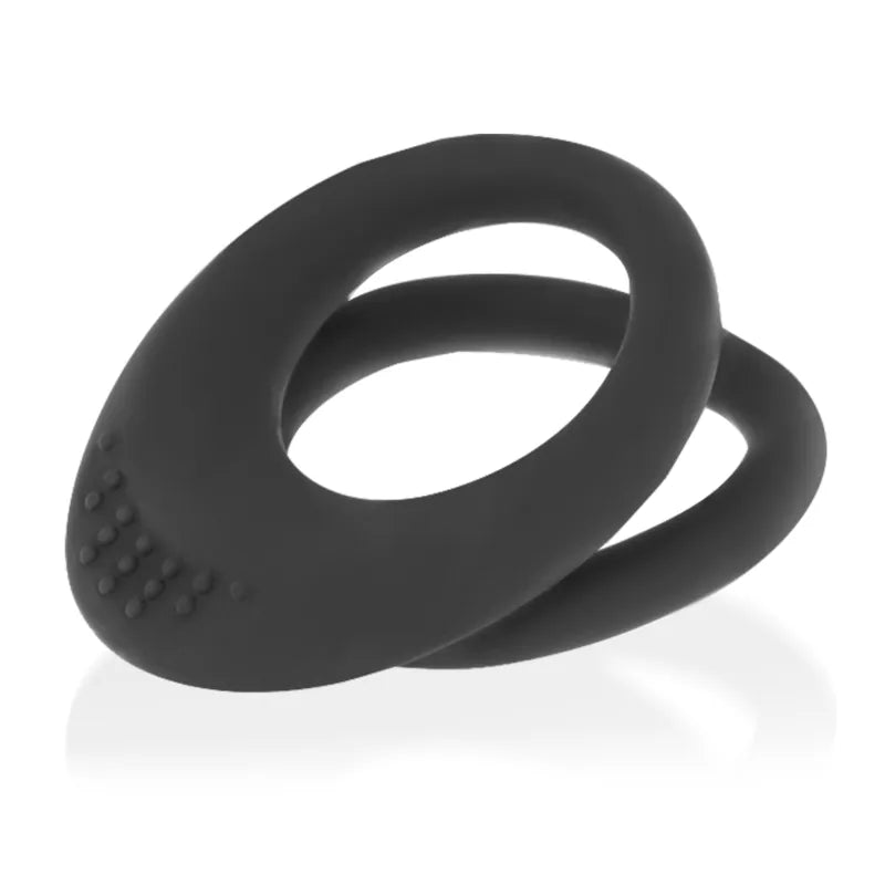 Anneaux silicone hypoallergénique Ohmama double tailles réglables pénis testicules maintien confort sécurité sans phtalates hygiénique scellé intensifie sensations circulation sanguine