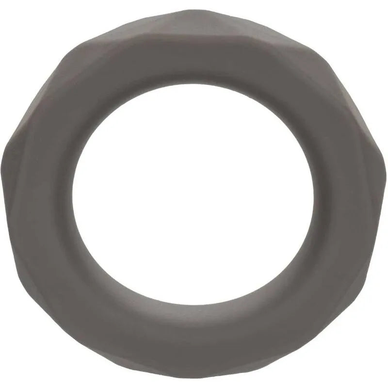 Anneau pénien silicone liquide gris, extensible, sans couture, imperméable, amélioration érection, confort optimal.