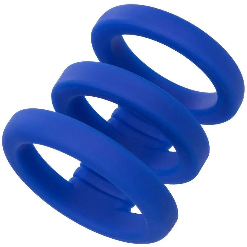 anneau pénien silicone liquide triple support rehausseur performance extensible confortable doux lisse résistant imperméable hypoallergénique ajustable