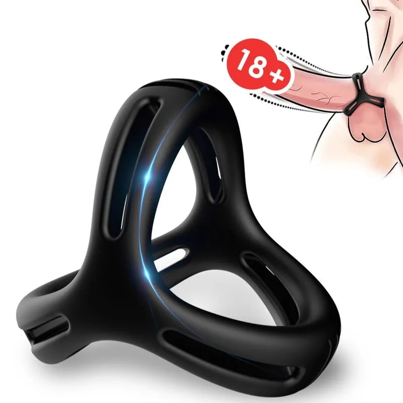 ARMONY anneau pénien silicone médical hypoallergénique ergonomique ajustable extensible double fixation stimulation intense confortable endurance érection