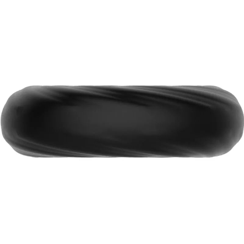 Cockring silicone noir ultra doux, élastique et discret, forme circulaire, amélioration performance intime, facile à netto...