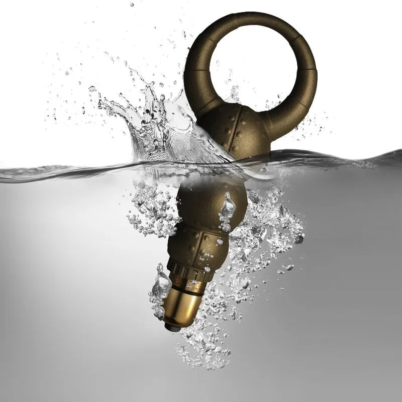 Anneau pénien vibrant étanche en silicone médical, submersible, ergonomique, avec 10 modes de vibration pour couples.