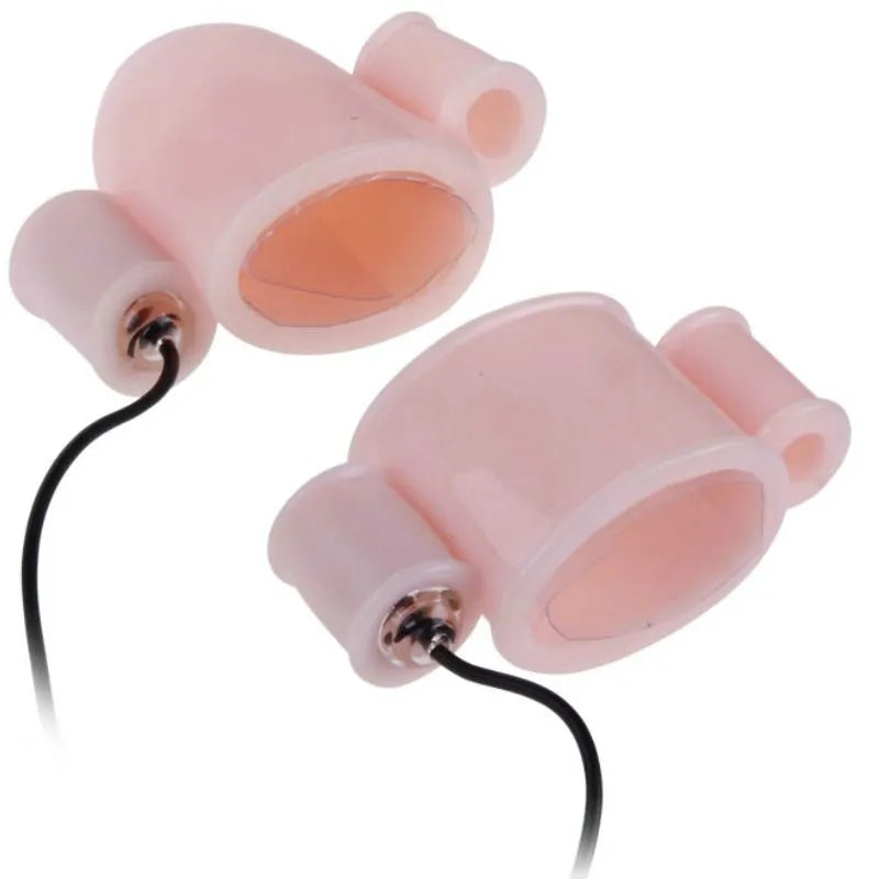 Anneau pénien vibrant en silicone naturel avec balles réglables et télécommande, double manchon pour stimulation ciblée.