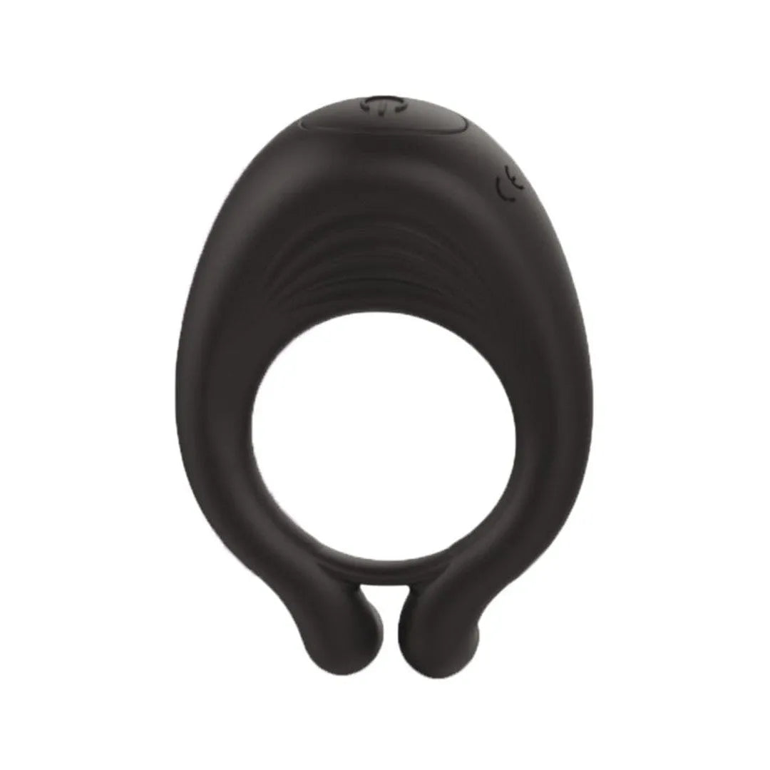 anneau vibrant silicone doux sans phtalates double anneaux mode vibration unique batterie intégrée autonomie compact léger ergonomique hypoallergénique étanche soignée