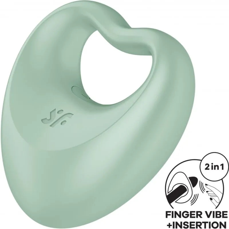 anneau pénien vibrant silicone biocompatible vert coeur double stimulateur doigt étanche rechargeable magnétique lithiumion puissant douze programmes compact