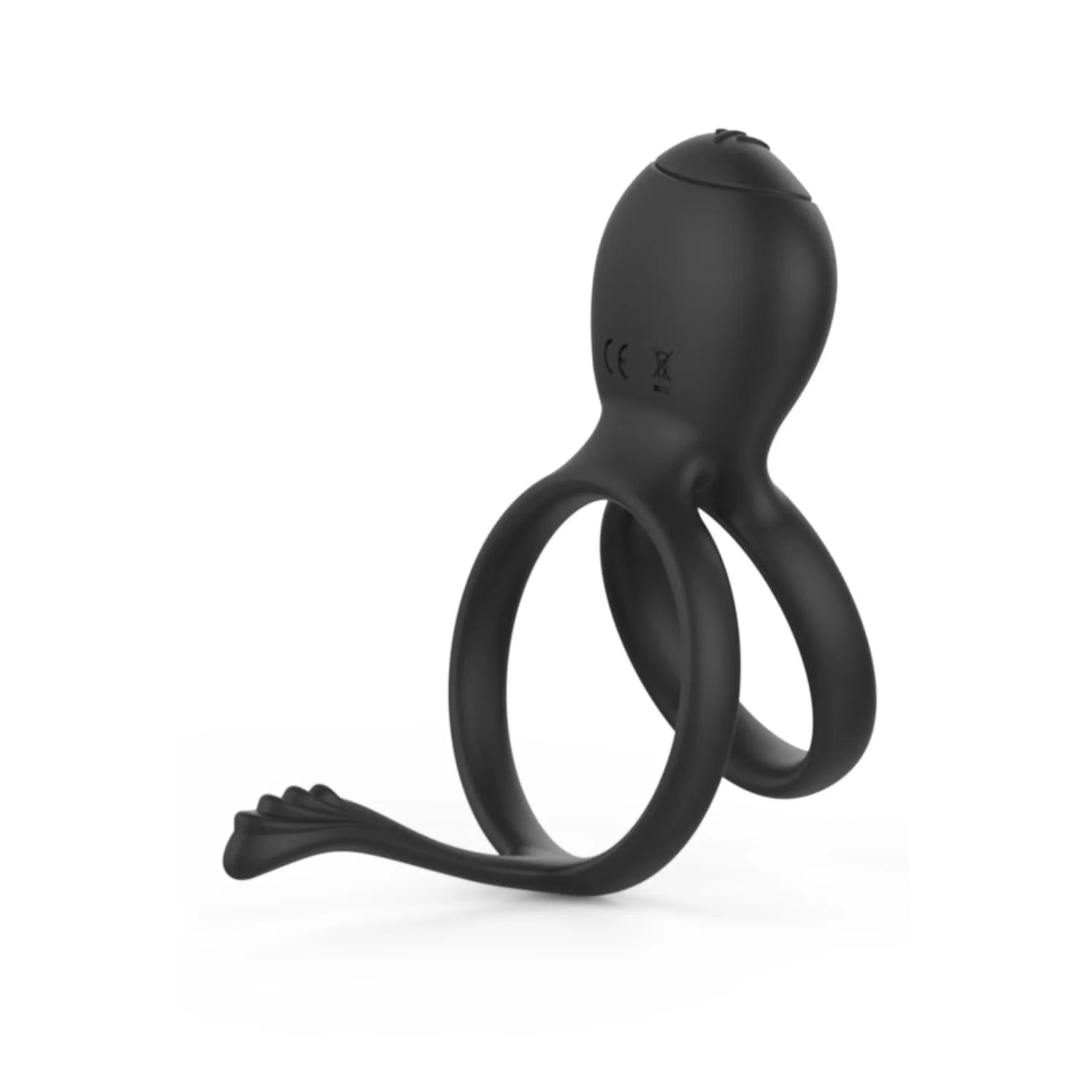 anneau pénien vibrant silicone doux double conception mode vibration unique compact discret léger ABS sans phtalates batterie intégrée autonomie prolongée