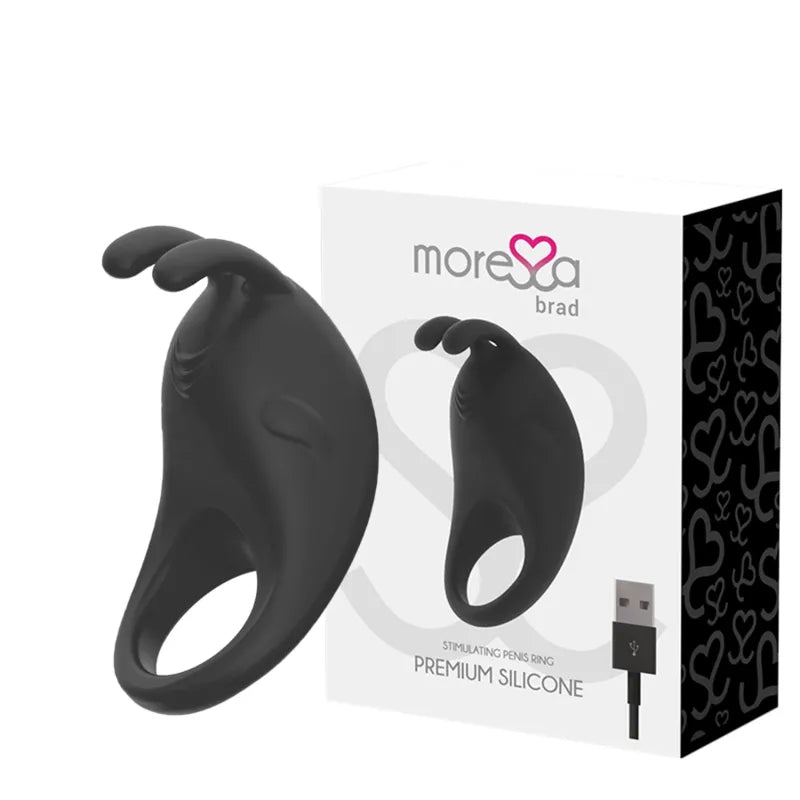 cockring vibrant silicone médical moressa rechargeable sept fonctions vibrations submersible ergonomique souple adaptable antiallergique sans phtalates stimulation clitoridienne