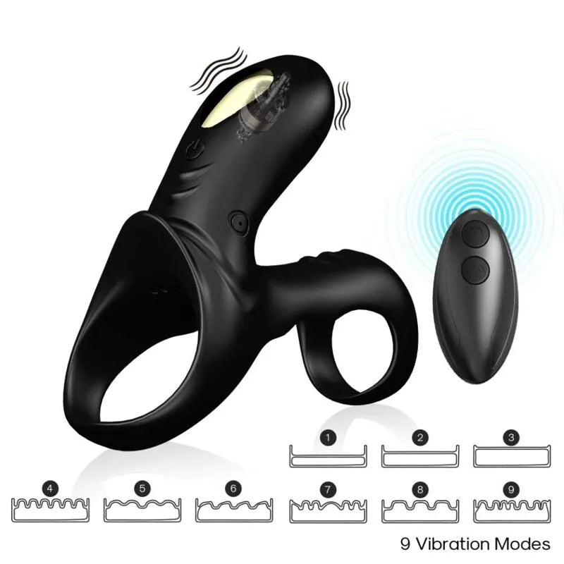 anneau pénien vibrant étanche silicone médical ABS rechargeable USB neuf modes puissantes silencieux ergonomique extensibles serrage confortable hypoallergénique stimulation