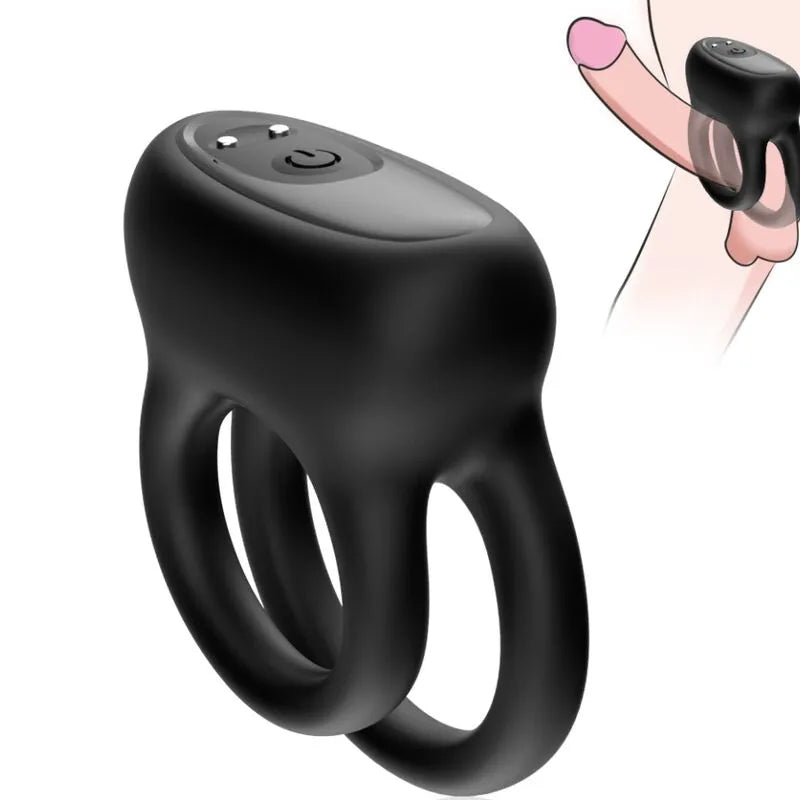 anneau pénien vibrant étanche silicone médical rechargeable USB neuf modes vibrations ergonomique stimulation couple submersible douche baignoire confort sécurité ABS