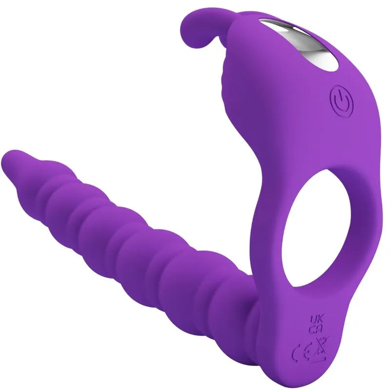 anneau pénien vibrant prostatique silicone étanche hypoallergénique doux ergonomique rechargeable mémoire douze modes autonomie longue discrétion sac tissu garantie annuelle