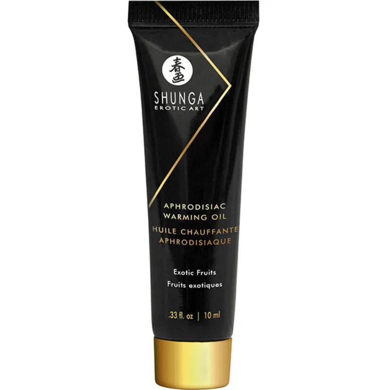 Coffret Shunga érotique: huile chauffante aphrodisiaque, bougie, lubrifiant naturel pour moments intimes sensuels.