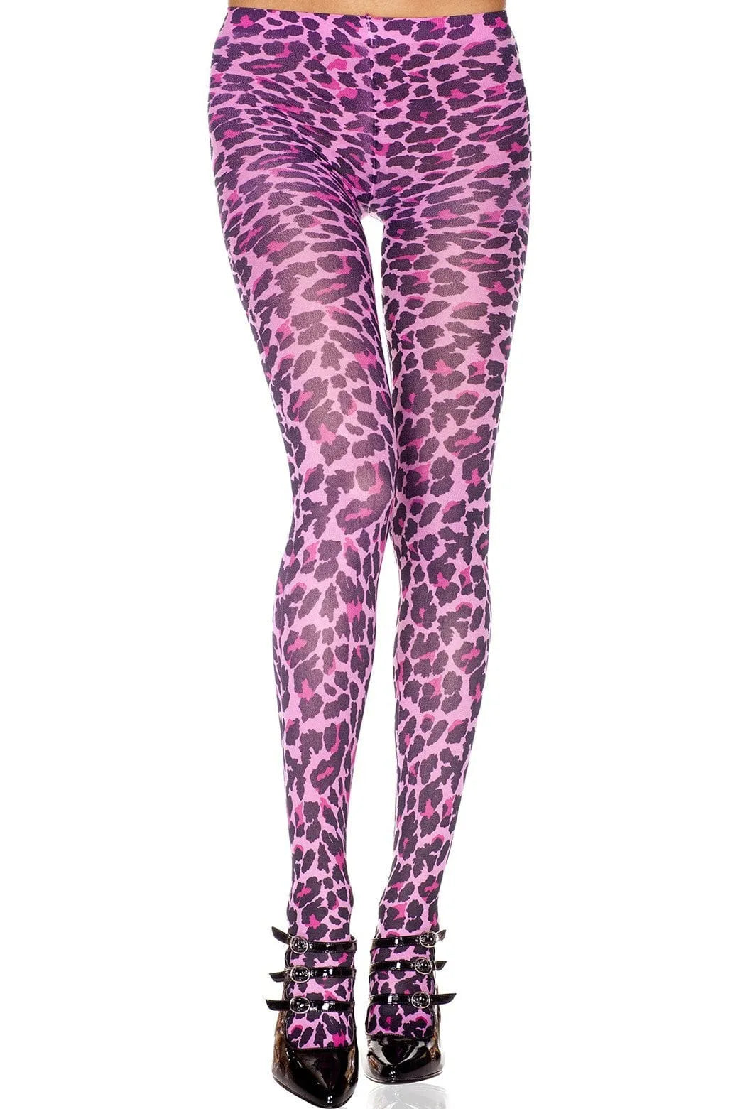 Collant léopard rose audacieux motif vibrant extensible confortable durable polyvalent chic fantaisie sexy élégant tailles variées entretien facile