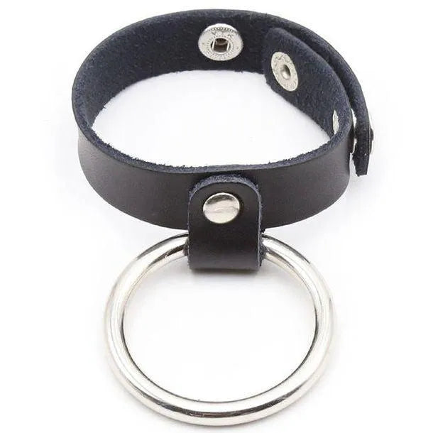 collier bdsm cuir véritable réglable confortable anneau métal robuste élégant sophistiqué sensuel domination bondage sécurité ajustable marque OHMAMA luxe prestigieux