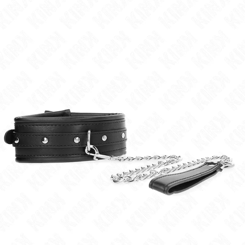 collier bdsm cuir véritable élégant fonctionnel réglable boucles métalliques polies confortable robuste sécurité débutant expérimenté polyvalent