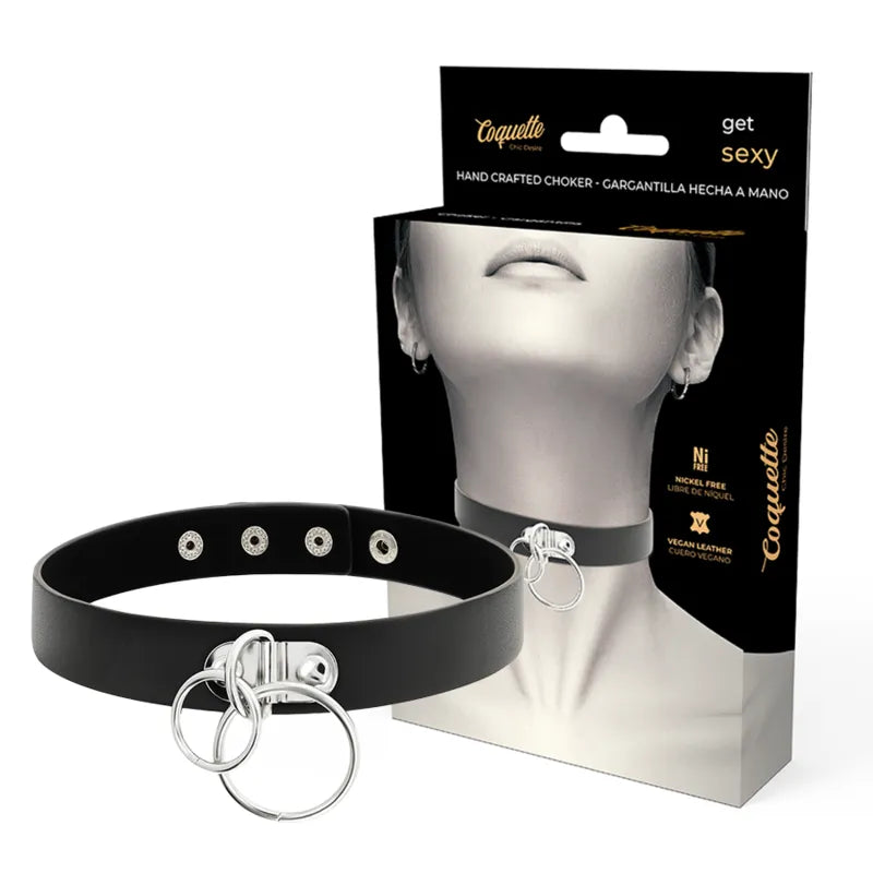 collier bdsm similicuir noir végétalien réglable confortable longueur400millimetres largeur20millimetres compatiblelaisse bondage fétichiste sensualité audacieux élégant