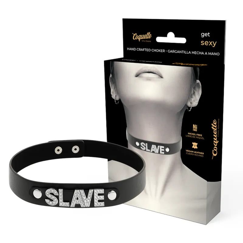 Collier BDSM cuir végétalien ajustable noir élégant audacieux fétichiste réglable confortable éthique durable polyvalent bondage lingerie sensualité tailleunique