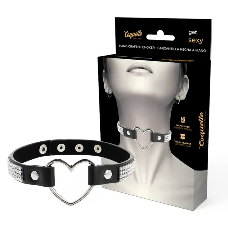 collier BDSM réglable cuir végétalien noir ajustable confortable écologique durable polyvalent bondage soirée audacieux élégant 390mm 17mm