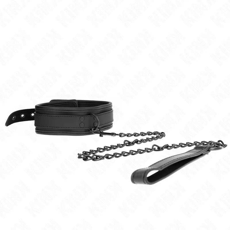 collier BDSM cuir véritable végétalien réglable ajustable élégant confortable durable sophistiqué couleurs noir rouge finitions métalliques