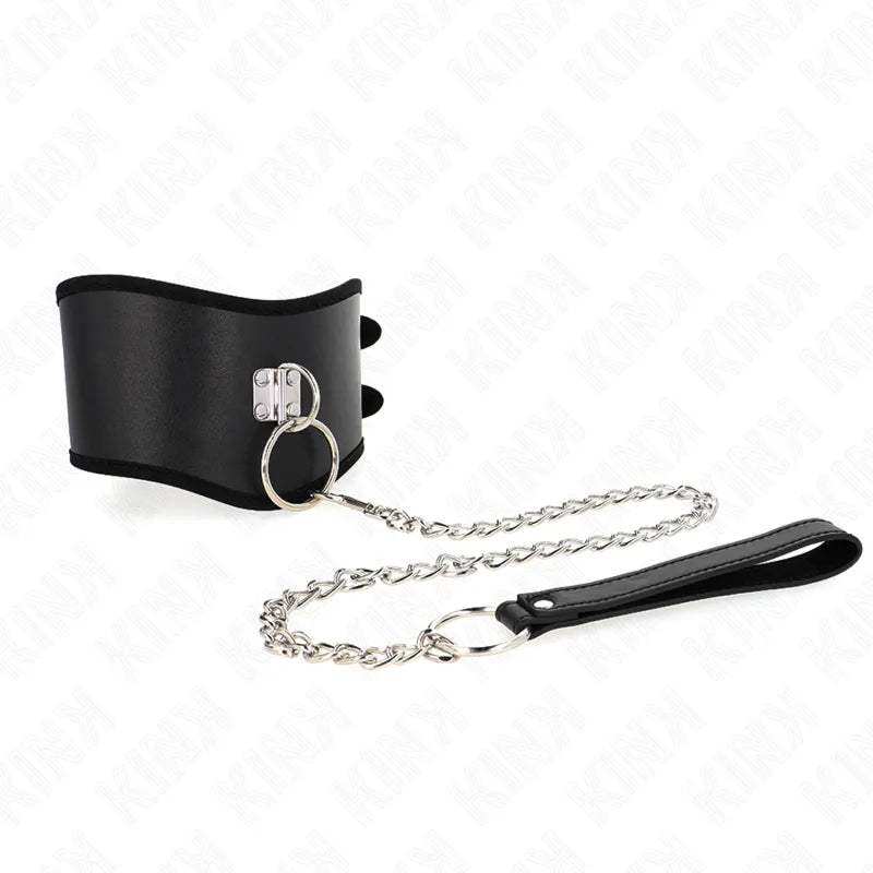 Colliers BDSM élégants cuir véritable haute qualité design sophistiqué boucles réglables détails métalliques confort durable tailles variées couleurs multiples